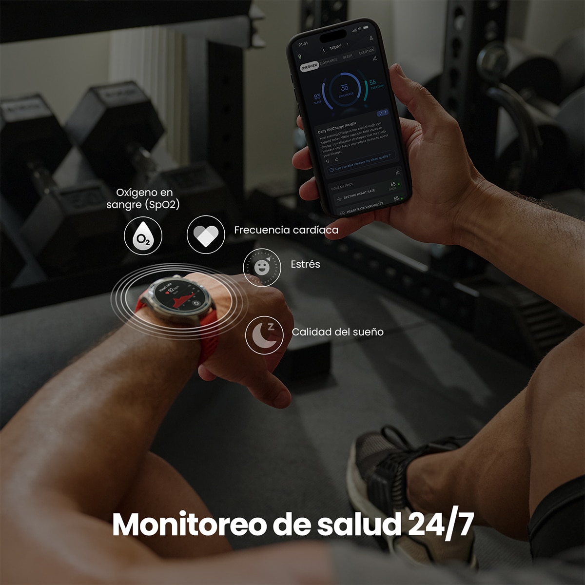 Amazfit Balance 2 Smartwatch con Modo Carrera Hyrox Negro-11