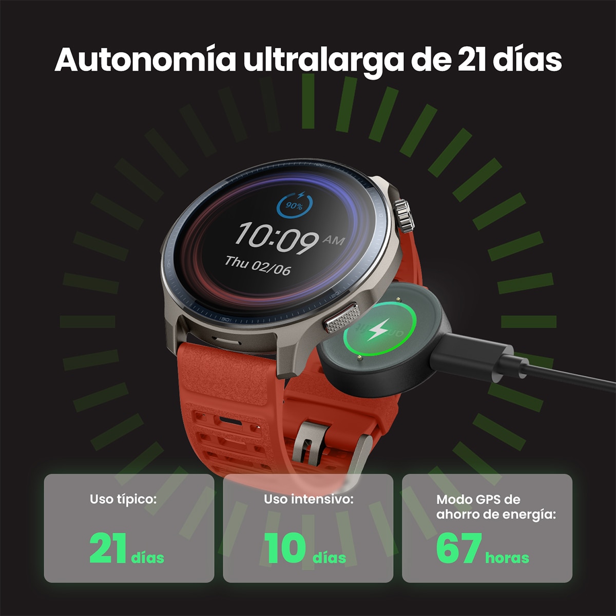 Amazfit Balance 2 Smartwatch con Modo Carrera Hyrox Negro-12