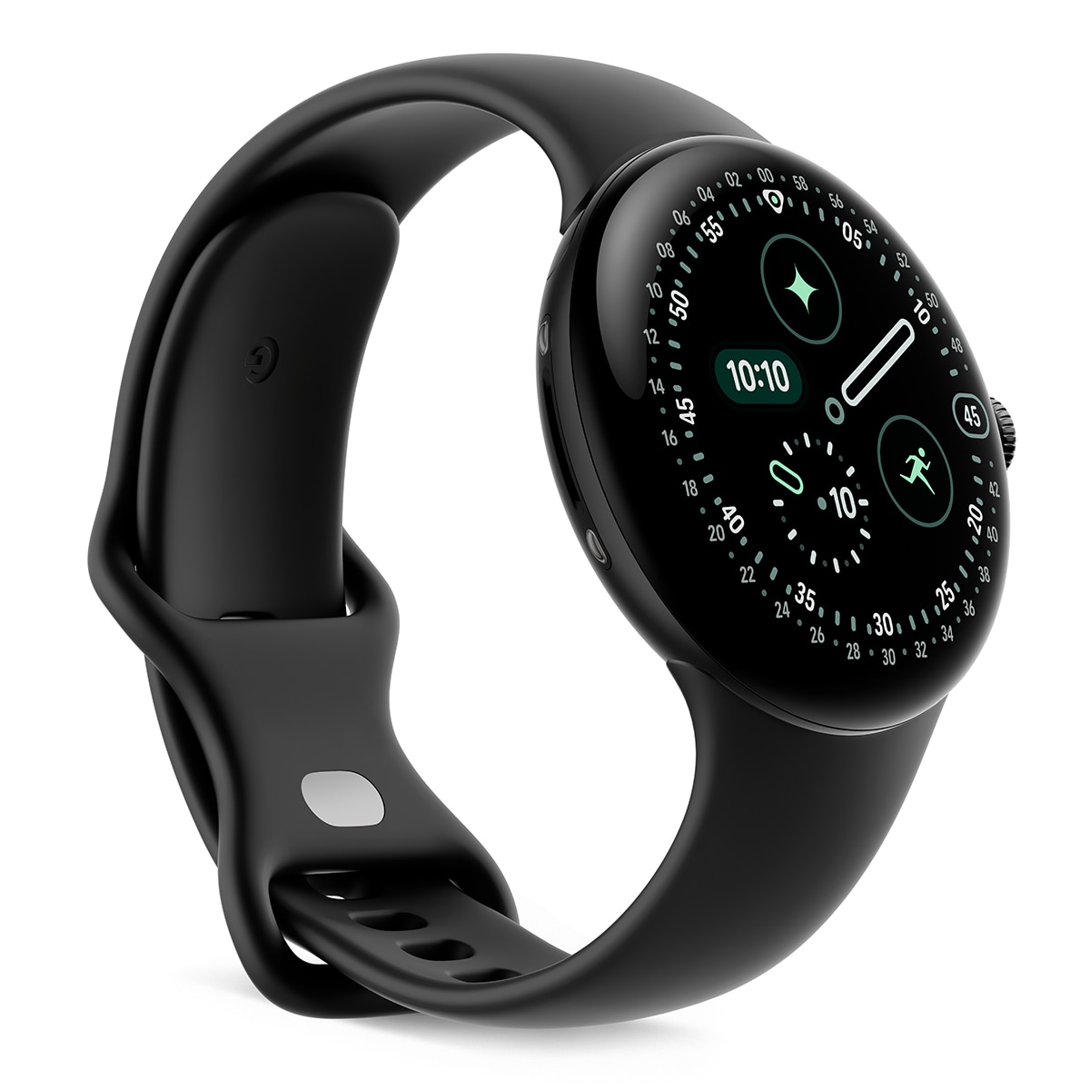 Google Pixel Watch 4 45mm, Caja de aluminio color negro mate y