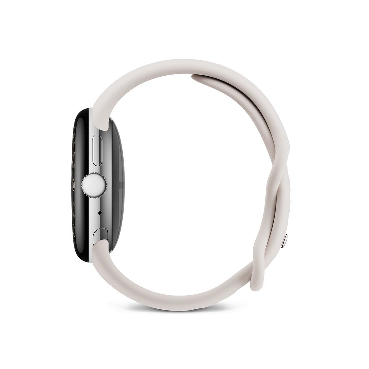 Google Pixel Watch 4 41mm, Caja de aluminio color plata pulida y correa deportiva en porcelana, Wi-Fi Smartwatch Plata-5