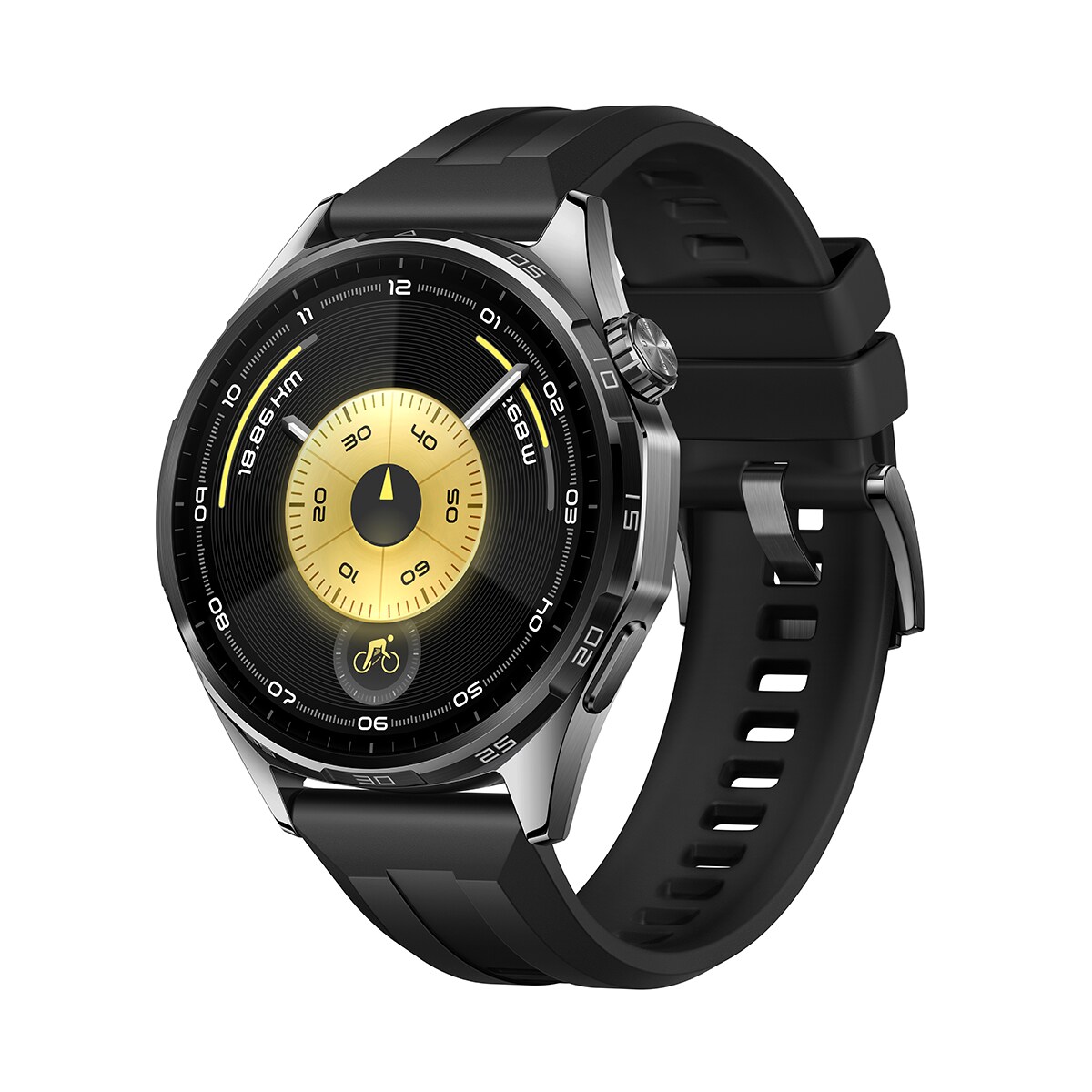 Smartwatch Huawei Watch GT 6 46 mm com Bracelete de Borracha - Preto Preto-3