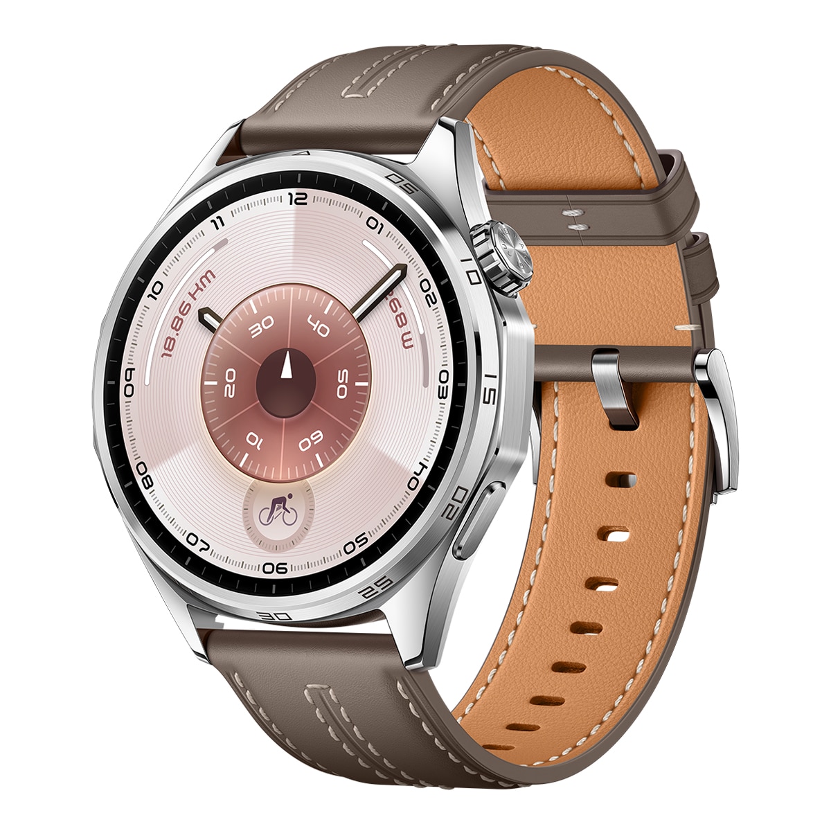 Huawei Watch GT 6 46mm correa efecto piel gris Smartwatch Gris-3