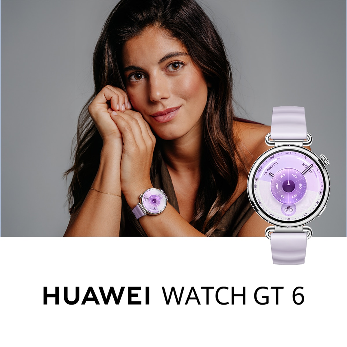 Huawei Watch GT 6 41mm correa caucho púrpura Smartwatch Morado-15