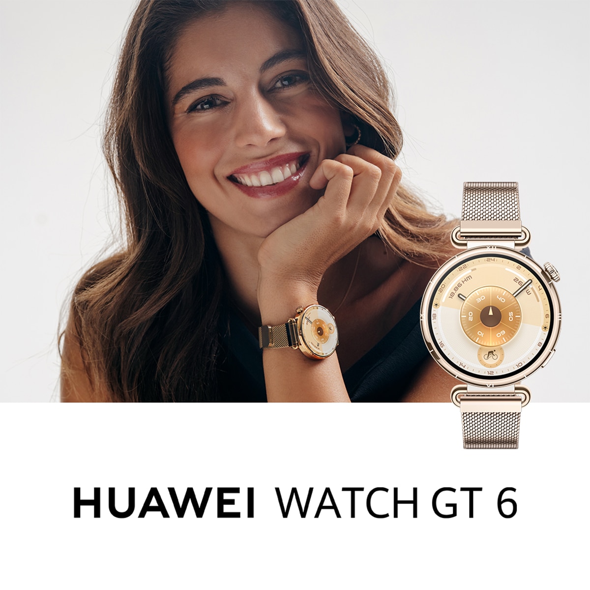 Huawei Watch GT 6 41mm pulsera milanesa dorada Smartwatch Dorado-13