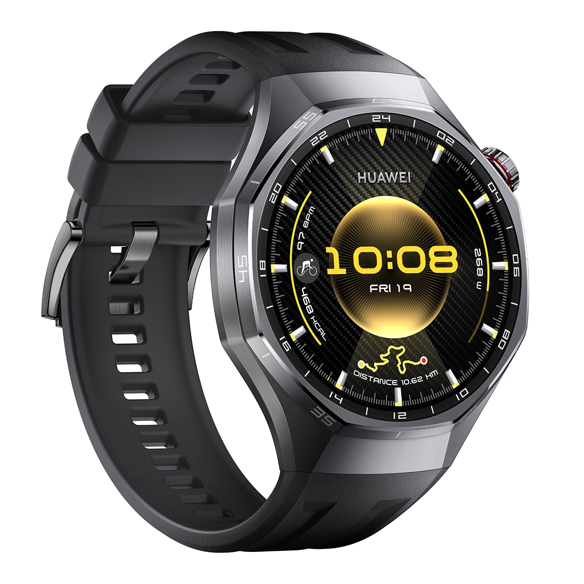 Huawei Watch GT 6 Pro 46mm correa caucho negra Smartwatch Negro-1