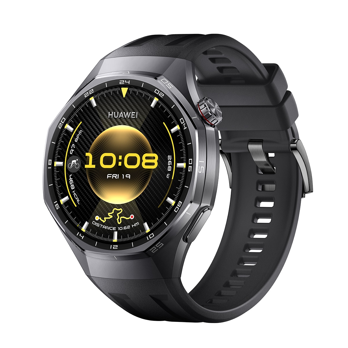 Huawei Watch GT 6 Pro 46mm correa caucho negra Smartwatch Negro-4