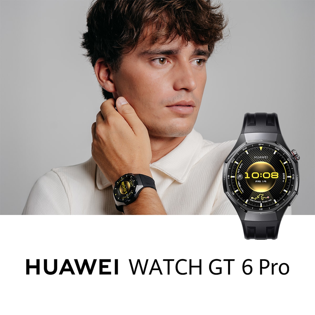 Huawei Watch GT 6 Pro 46mm correa caucho negra Smartwatch Negro-15