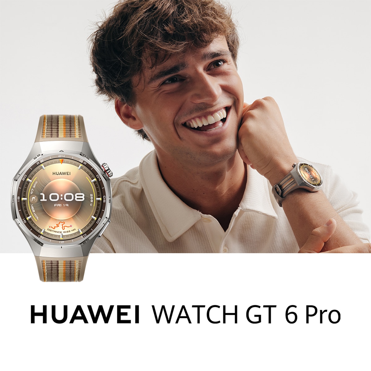 Huawei Watch GT 6 Pro 46mm correa tejido marrón Smartwatch Marrón-14