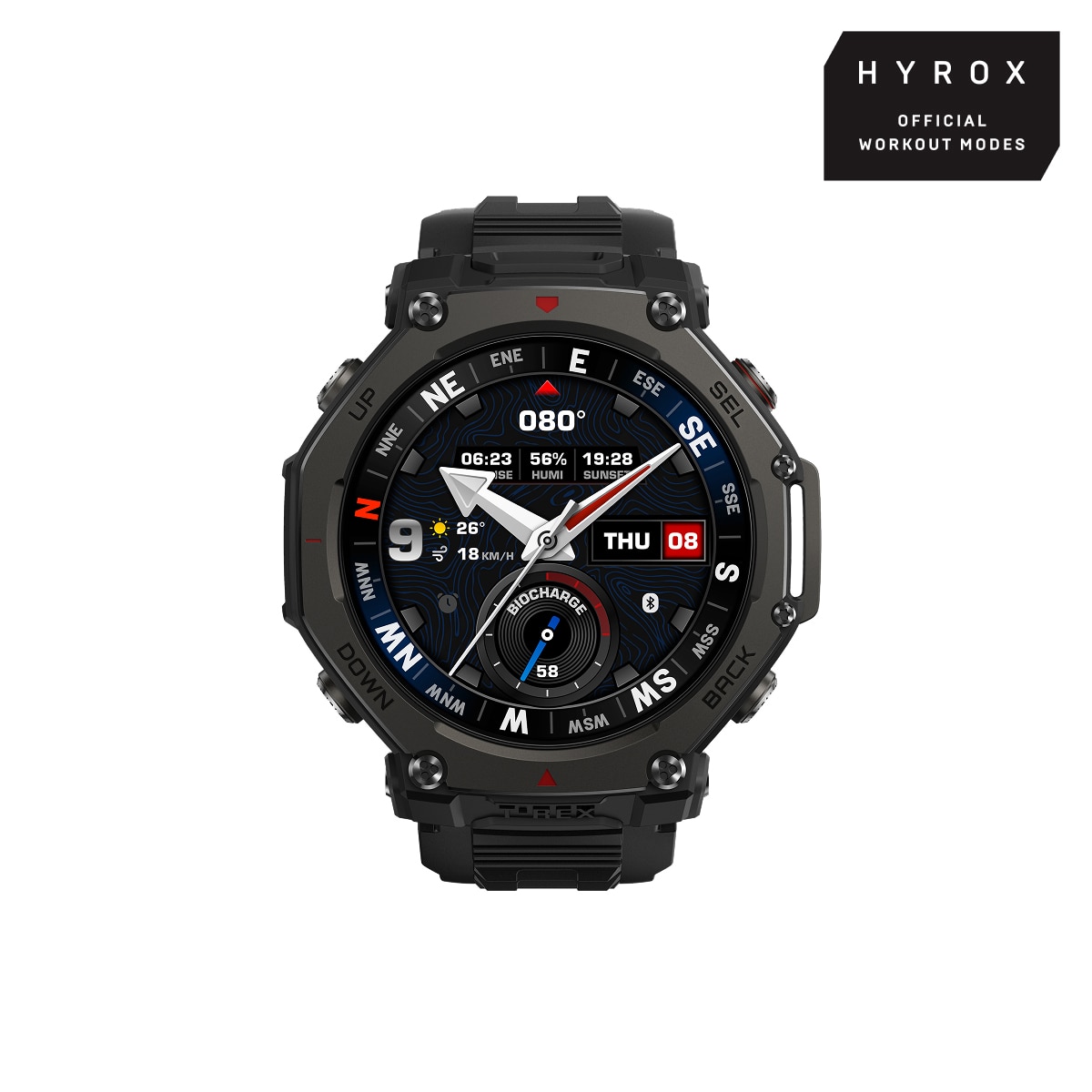 Amazfit T-Rex 3 Pro 48mm Smartwatch con Modo Carrera Hyrox Negro-2