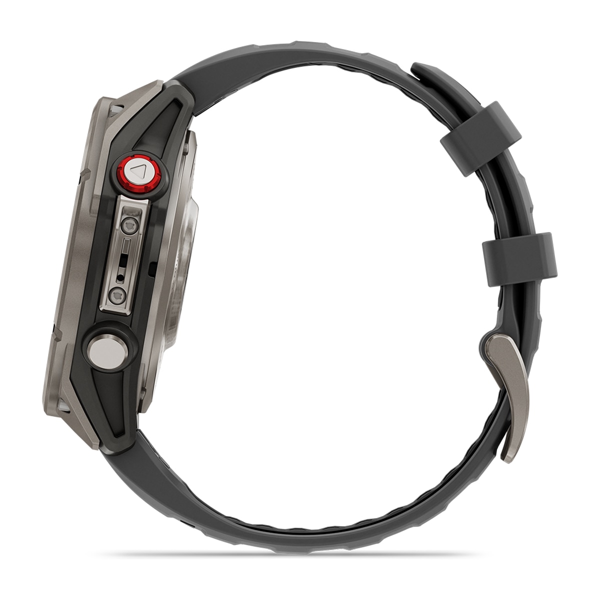 Garmn Fénix 8 Pro, 47mm, cristal Zafiro, Gris Titanio con correa de Silicona Negra Smartwatch Titanio Negro-3
