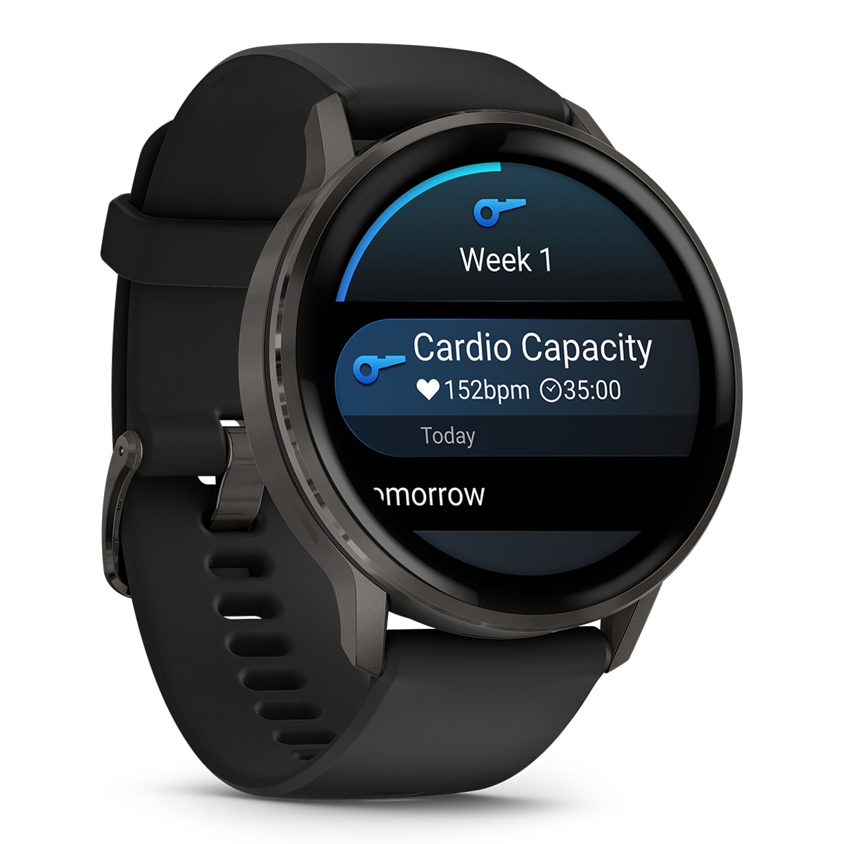Imagen 0 de Garmin Venu 4 (45mm) Bisel negro con correa de silicona negra Smartwatch