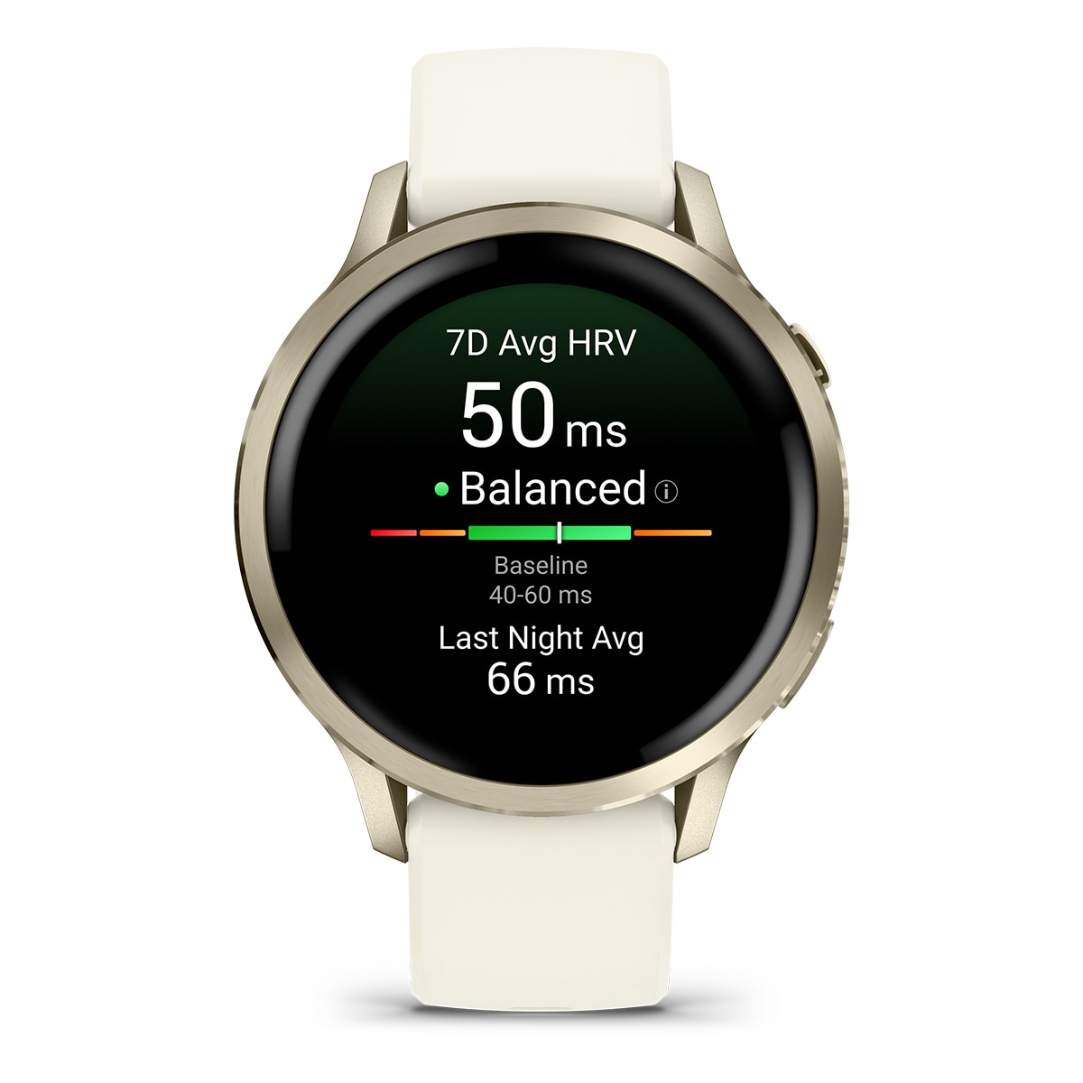 Garmin Venu 4 (41mm) Bisel dorado con correa de silicona blanca Smartwatch Dorado-2