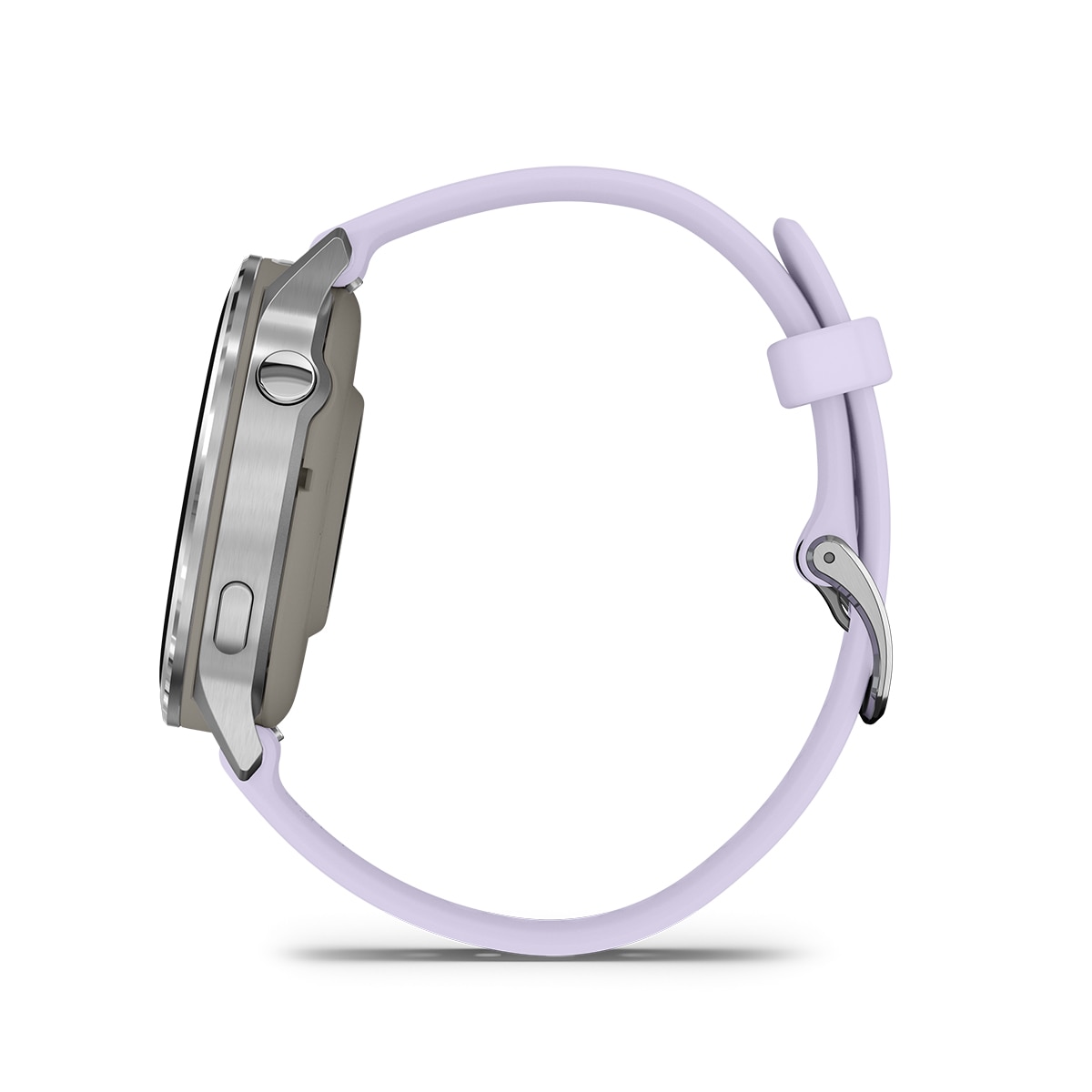 Garmin Venu 4 (41mm) Bisel plateado con correa de silicona lila Smartwatch Plateado-6