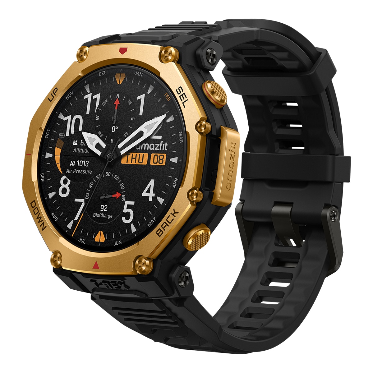 Amazfit T-Rex 3 Pro 48mm Smartwatch con modo HYROX Negro / Oro-3