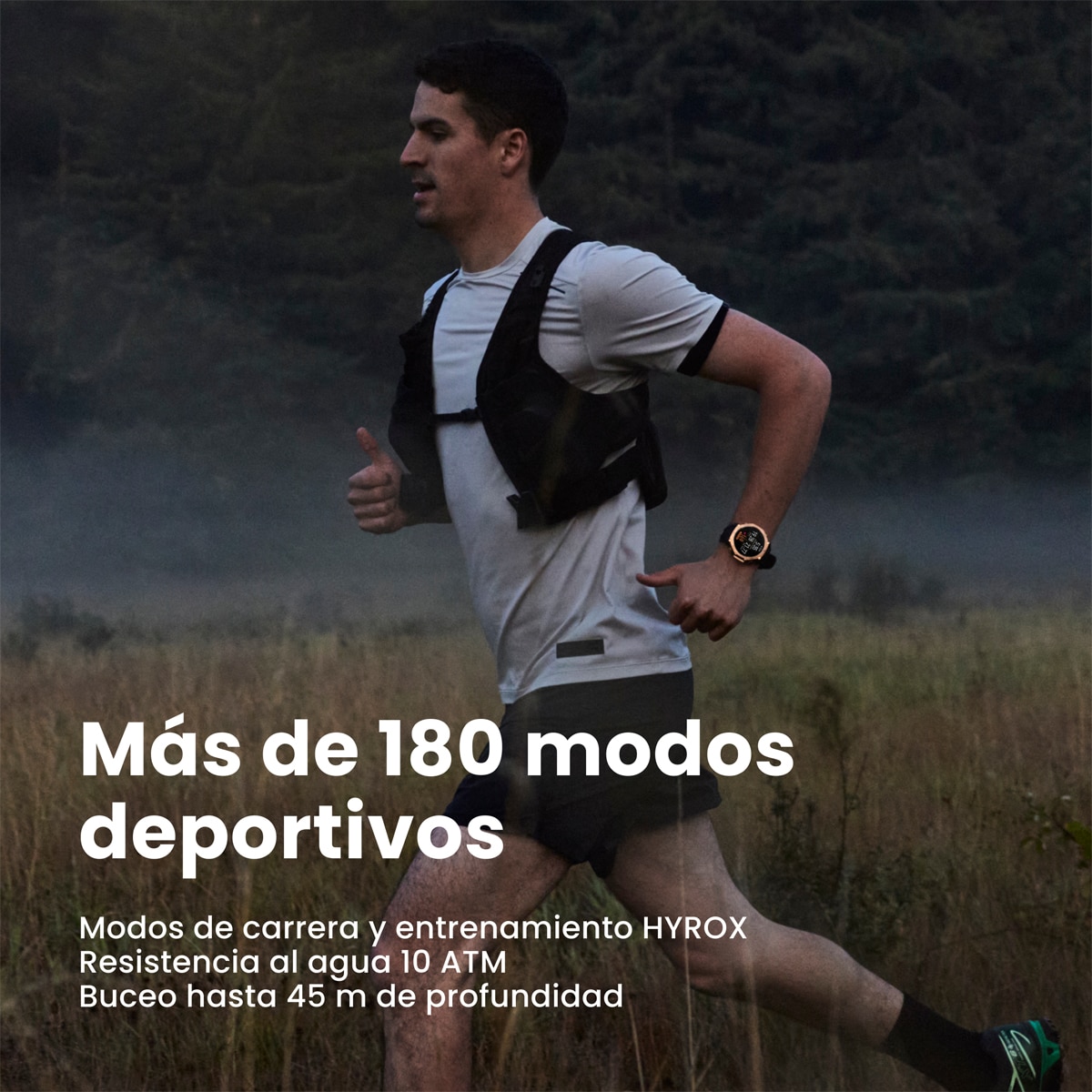 Amazfit T-Rex 3 Pro 48mm Smartwatch con modo HYROX Negro / Oro-8
