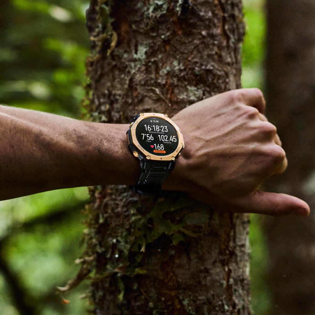 Amazfit T-Rex 3 Pro 48mm Smartwatch con modo HYROX Negro / Oro-12