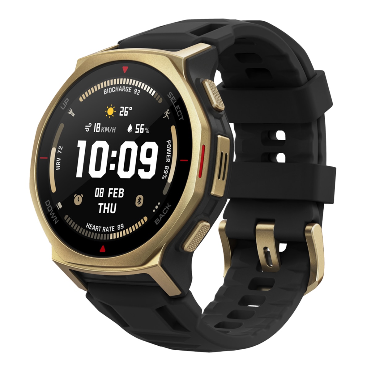 Amazfit T-Rex 3 Pro 44mm con modo HYROX Smartwatch Negro / Oro-3
