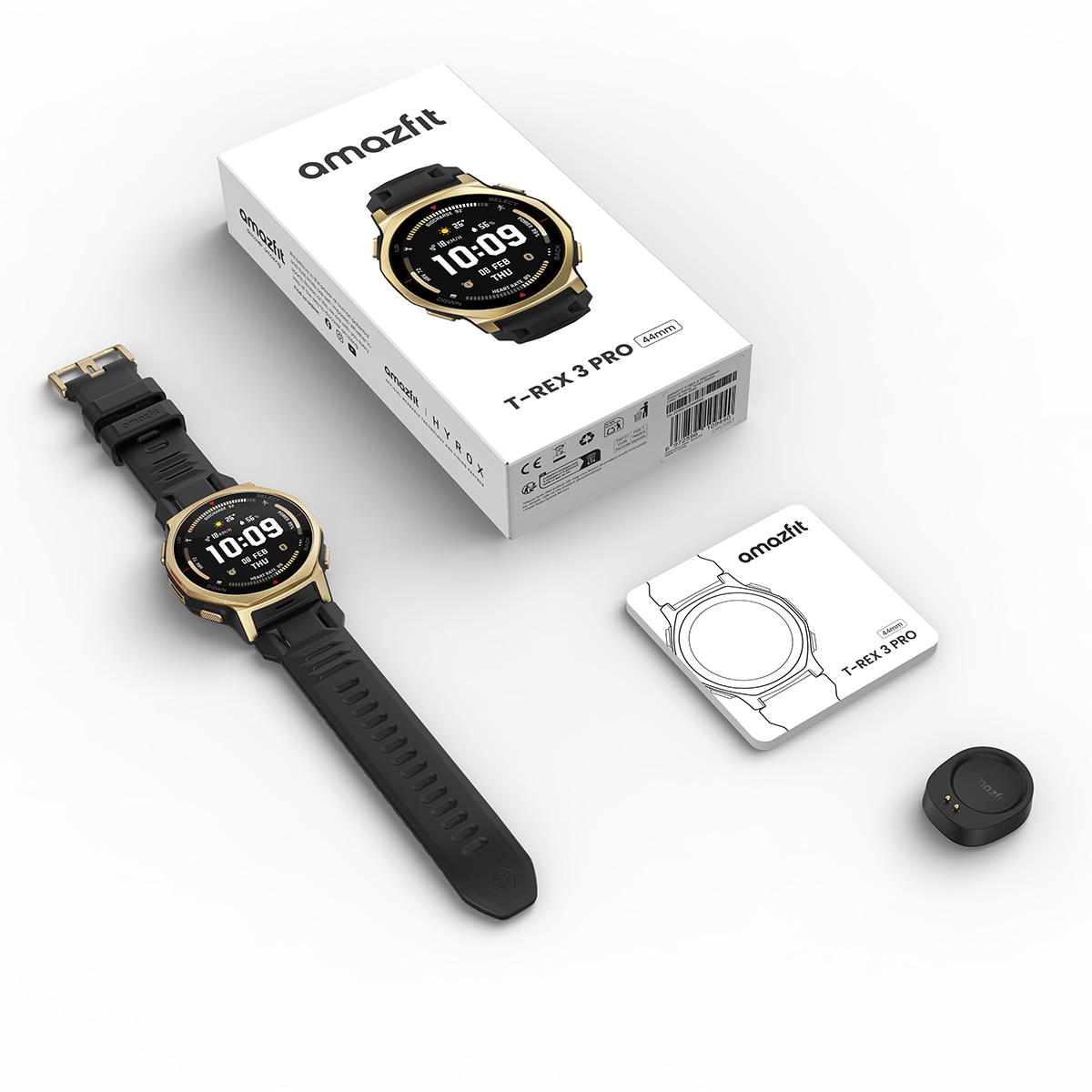 Amazfit T-Rex 3 Pro 44mm con modo HYROX Smartwatch Negro / Oro-10