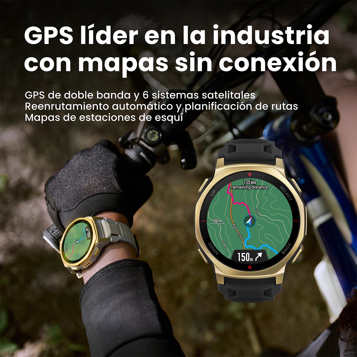 Amazfit T-Rex 3 Pro 44mm con modo HYROX Smartwatch Gris ártico-6