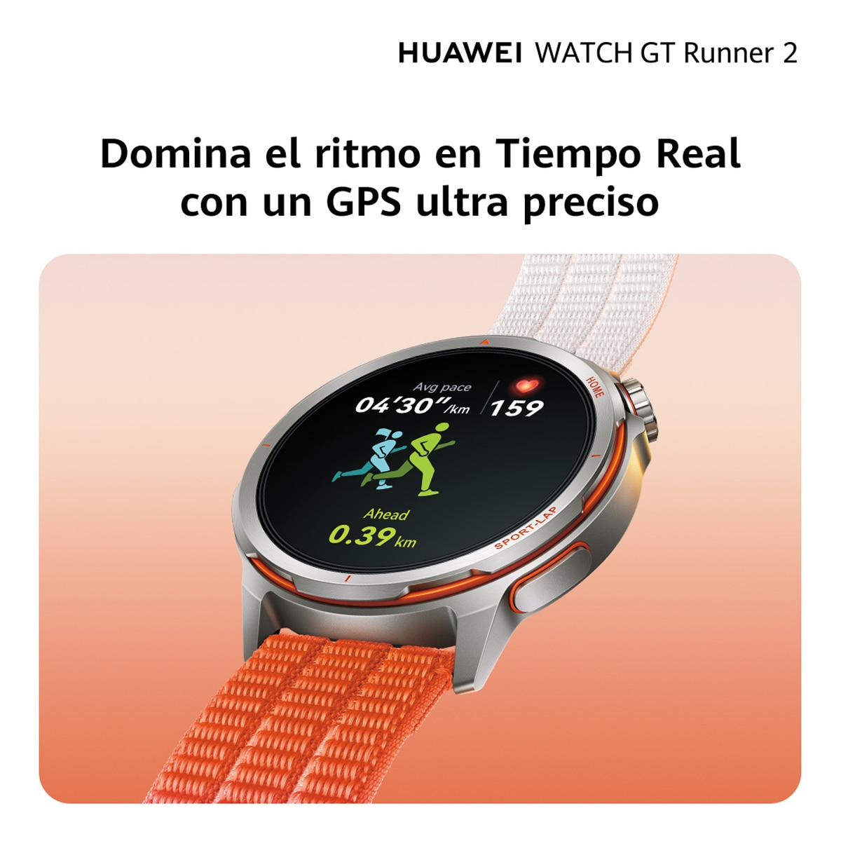 HUAWEI WATCH GT Runner 2, reloj inteligente con GPS Ultra preciso para correr, batería con hasta 14 días de duración, modo maratón inteligente, ritmo en tiempo real, diseño fino con titanio, azul Azul-7