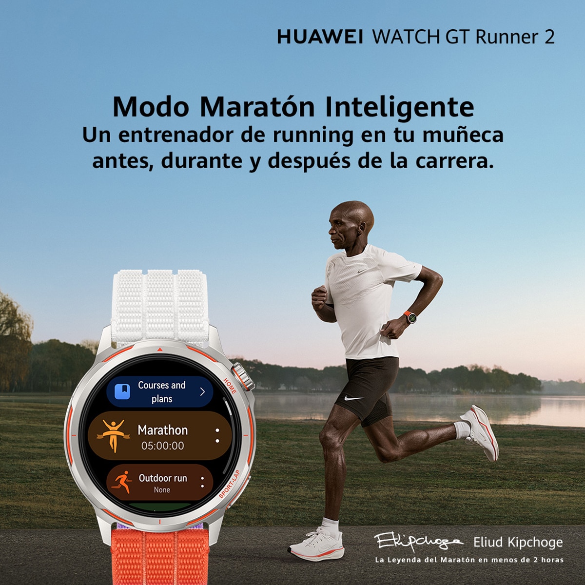 HUAWEI WATCH GT Runner 2, reloj inteligente con GPS Ultra preciso para correr, batería con hasta 14 días de duración, modo maratón inteligente, ritmo en tiempo real, diseño fino con titanio, naranja Naranja-8
