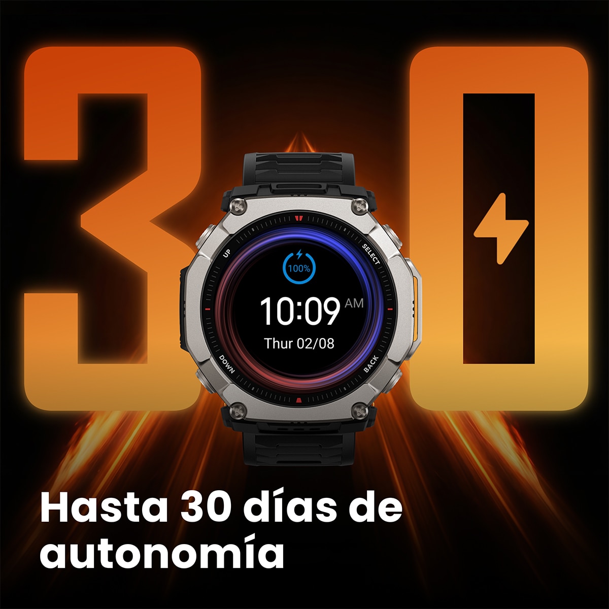 Amazfit T-Rex Ultra 2 negro Smartwatch Negro-8