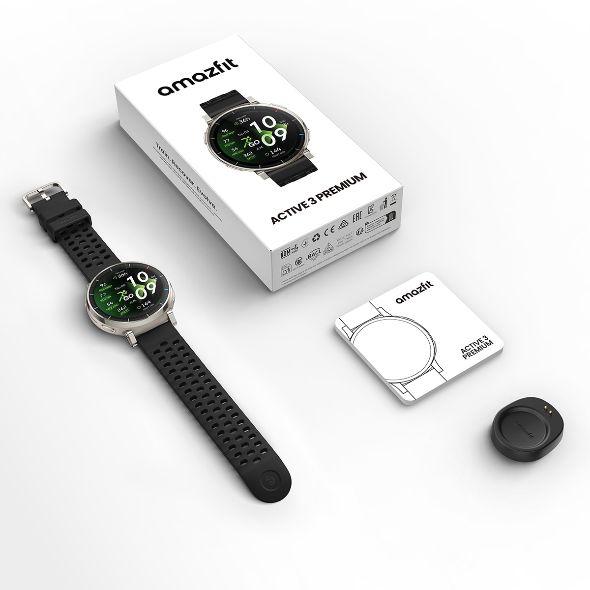 Amazfit Active 3 Premium Plata Smartwatch Plata-9