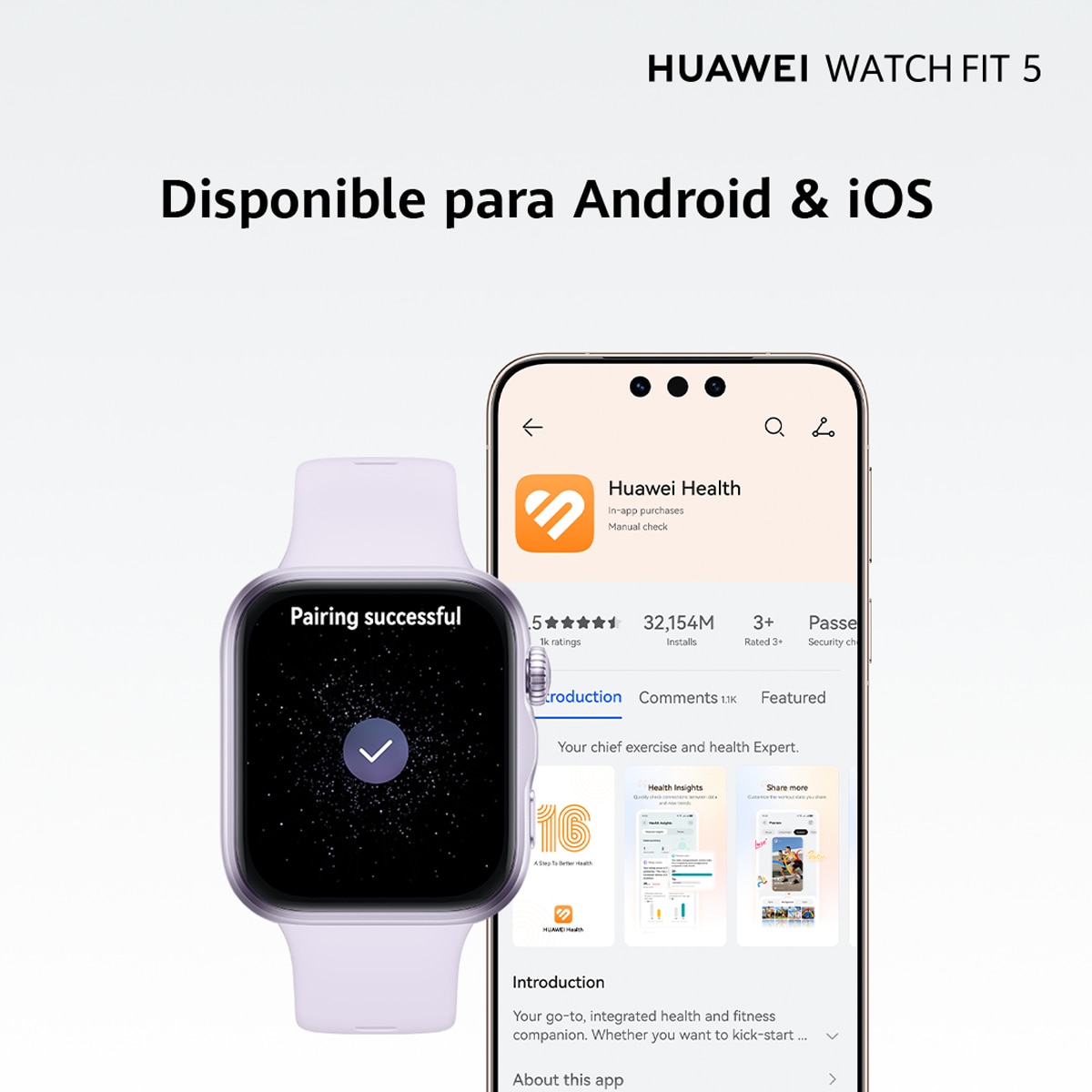 Huawei Watch Fit 5 Morado Smartwatch Morado-11