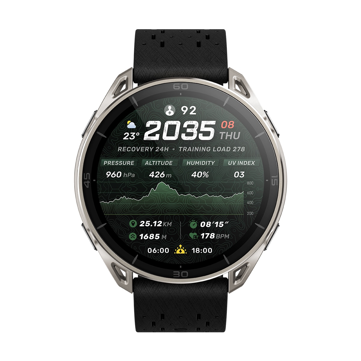 Amazfit Cheetah 2 Ultra Smartwatch - Plata Plata-3