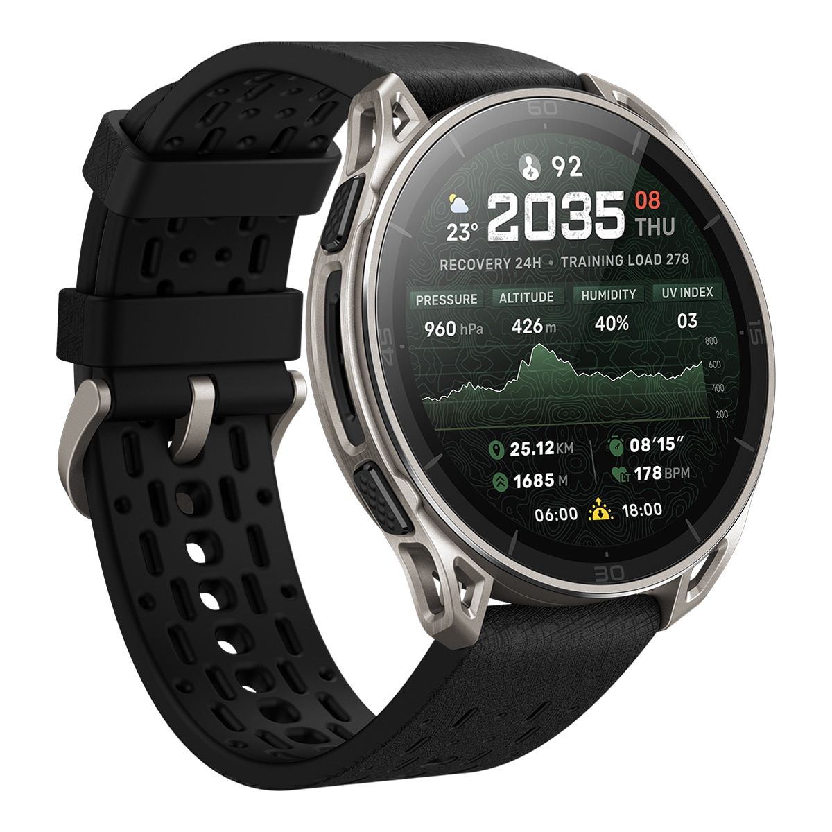 Amazfit Cheetah 2 Ultra Smartwatch - Plata Plata-4