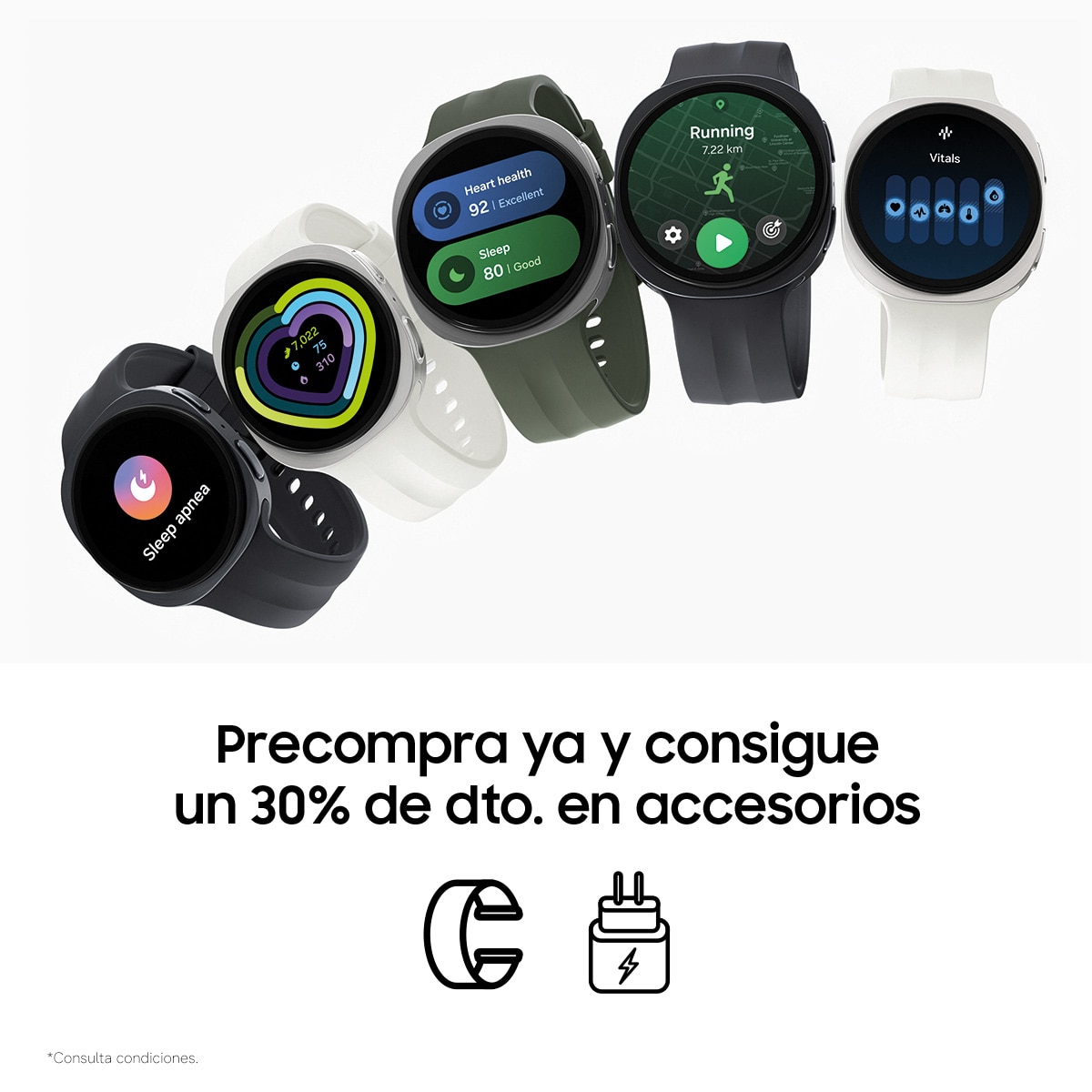 Samsung Galaxy Watch9 44mm 4G Smartwatch Plata-3