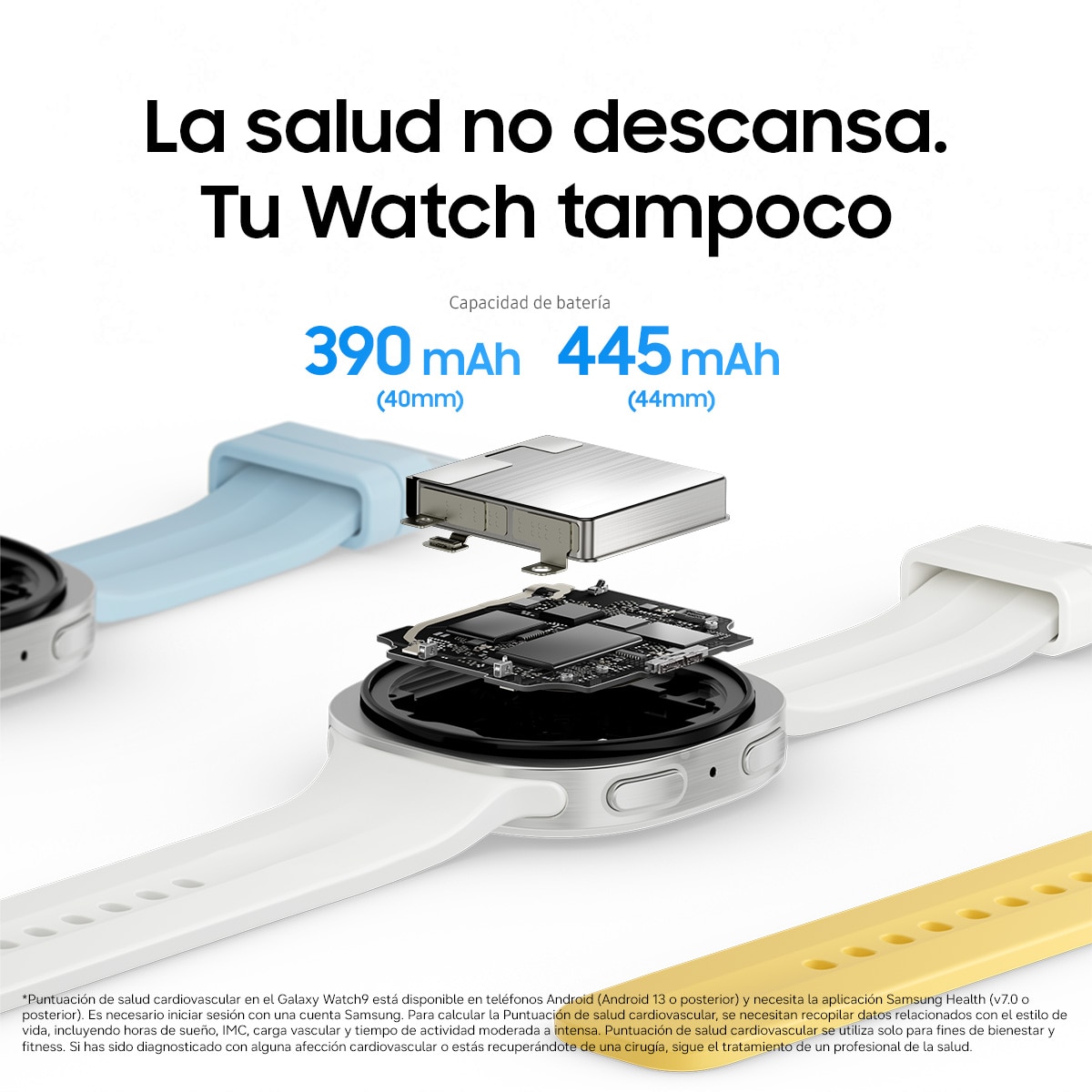 Samsung Galaxy Watch9 44mm 4G Smartwatch Plata-8