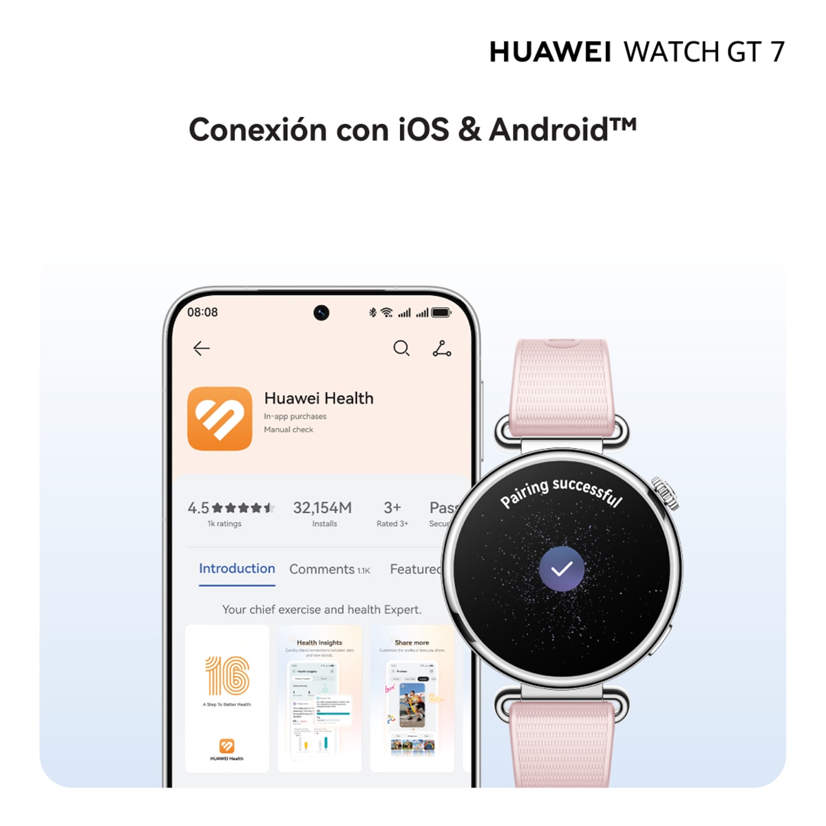 Huawei Watch GT 7 41mm Smartwatch - Rosa Rosa-12
