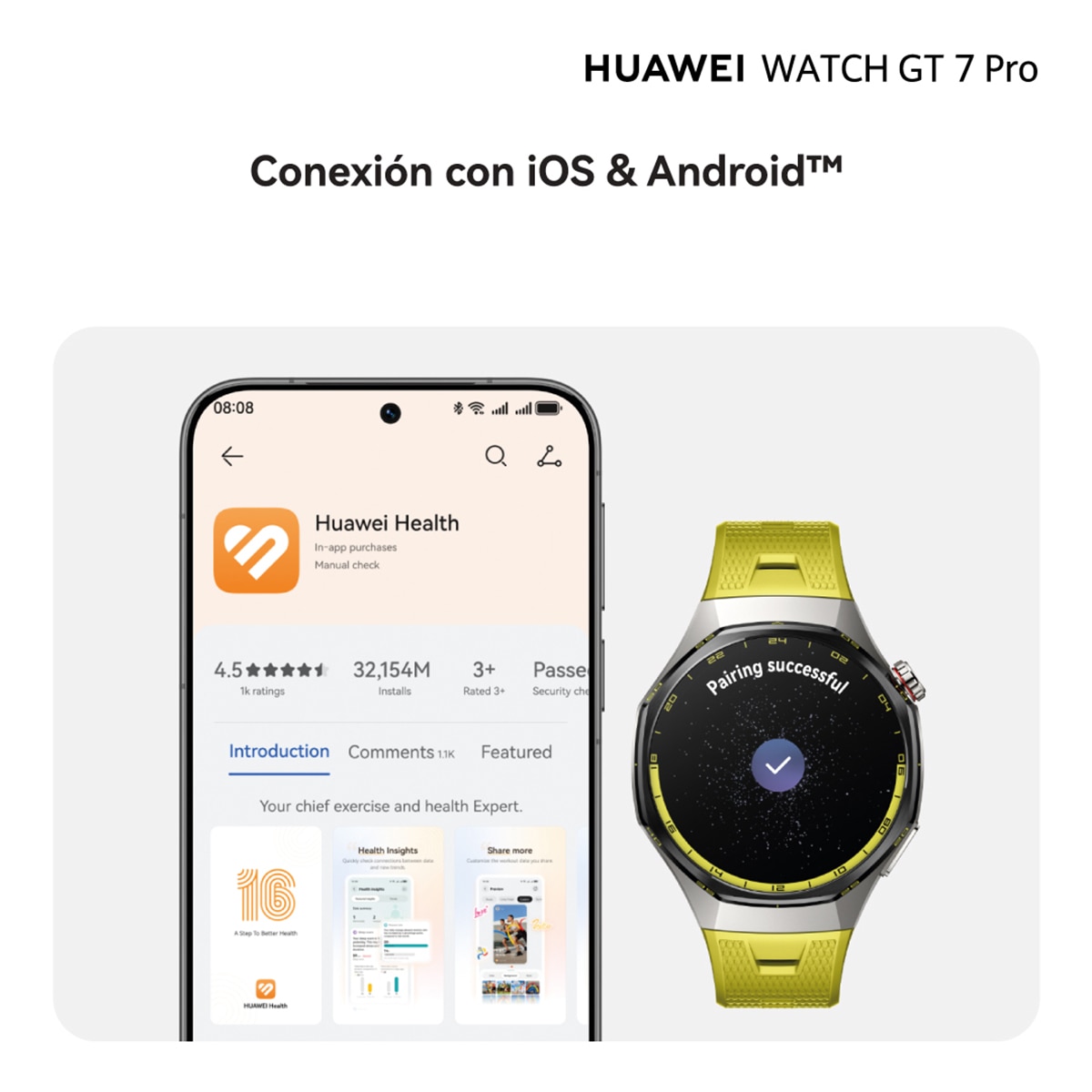 Huawei Watch GT 7 Pro 46mm Smartwatch - Amarillo Amarillo-13