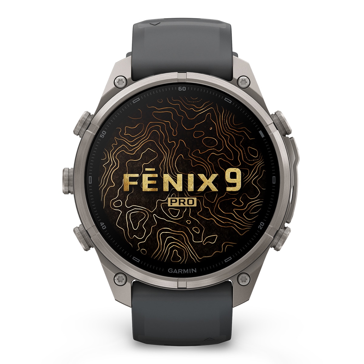 Garmin - Garmin Fénix 9 Pro inReach 51mm Titanio, correa Gris, LTE, Smartwatch.