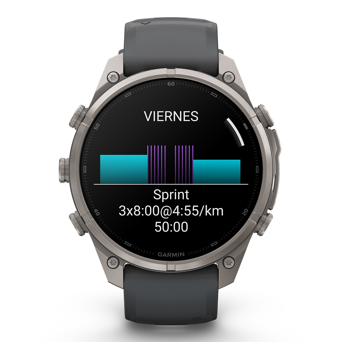 Garmin Fénix 9 Pro inReach 51mm Titanio, correa Gris, LTE, Smartwatch - Gris Gris-2