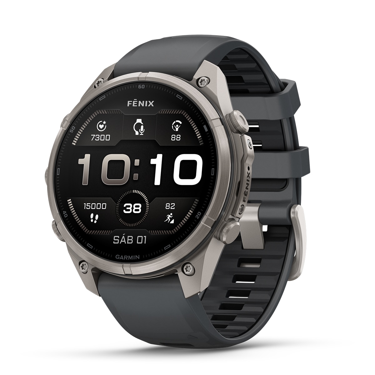 Garmin Fénix 9 Pro inReach 51mm Titanio, correa Gris, LTE, Smartwatch - Gris Gris-5