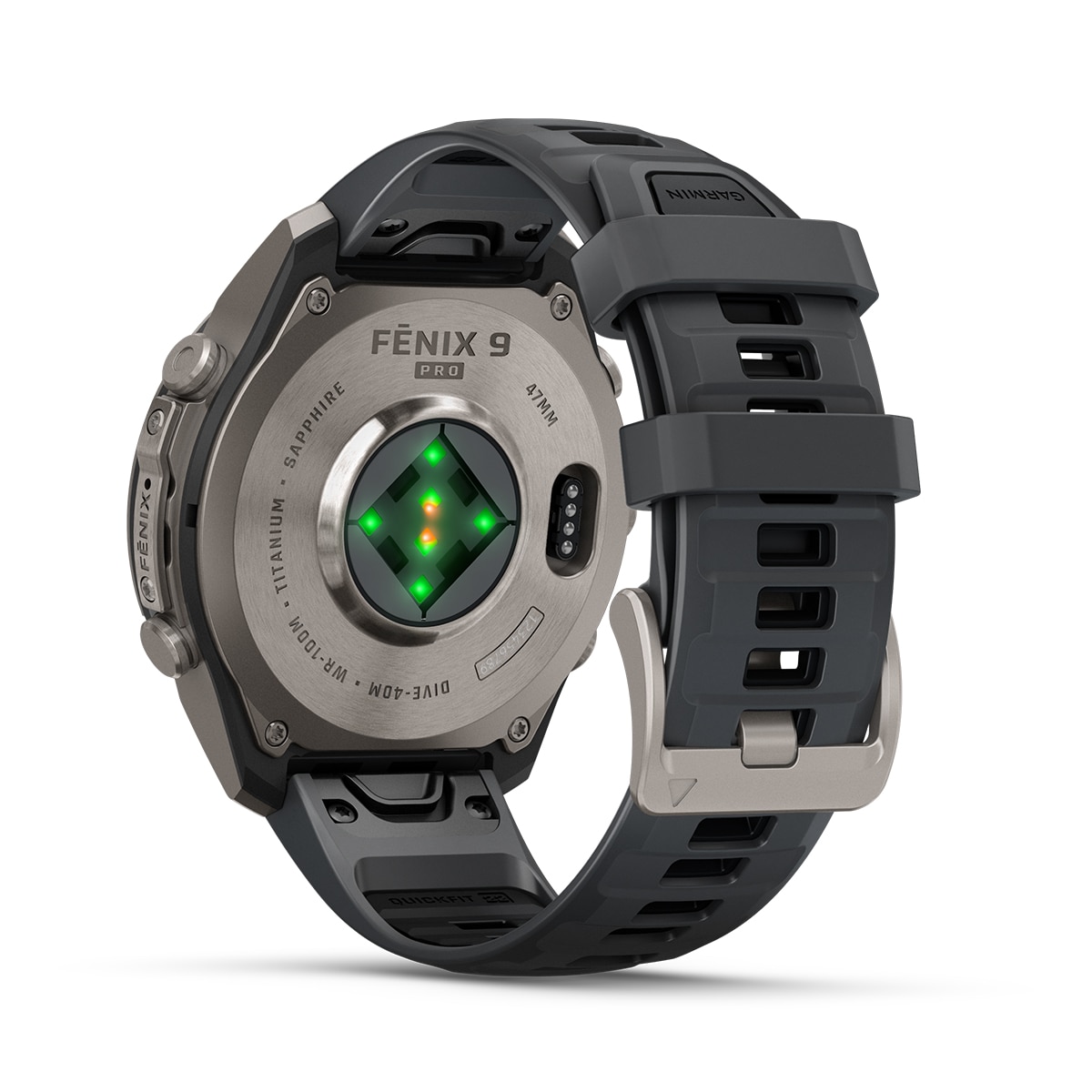 Garmin Fénix 9 Pro inReach 51mm Titanio, correa Gris, LTE, Smartwatch - Gris Gris-8