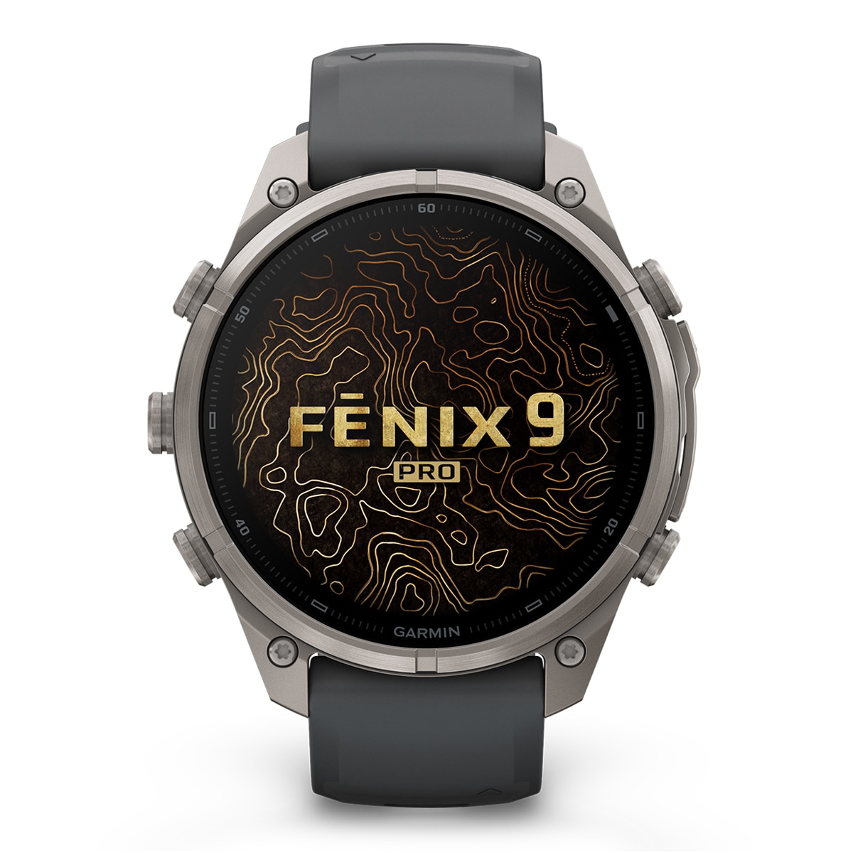 Garmin - Garmin Fénix 9 Pro inReach 47mm Titanio, correa Gris, LTE, Smartwatch.