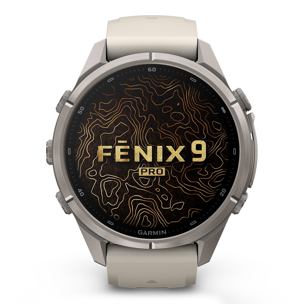 Garmin - Garmin Fénix 9 Pro inReach 43mm Titanio, correa Blanca, LTE, Smartwatch.