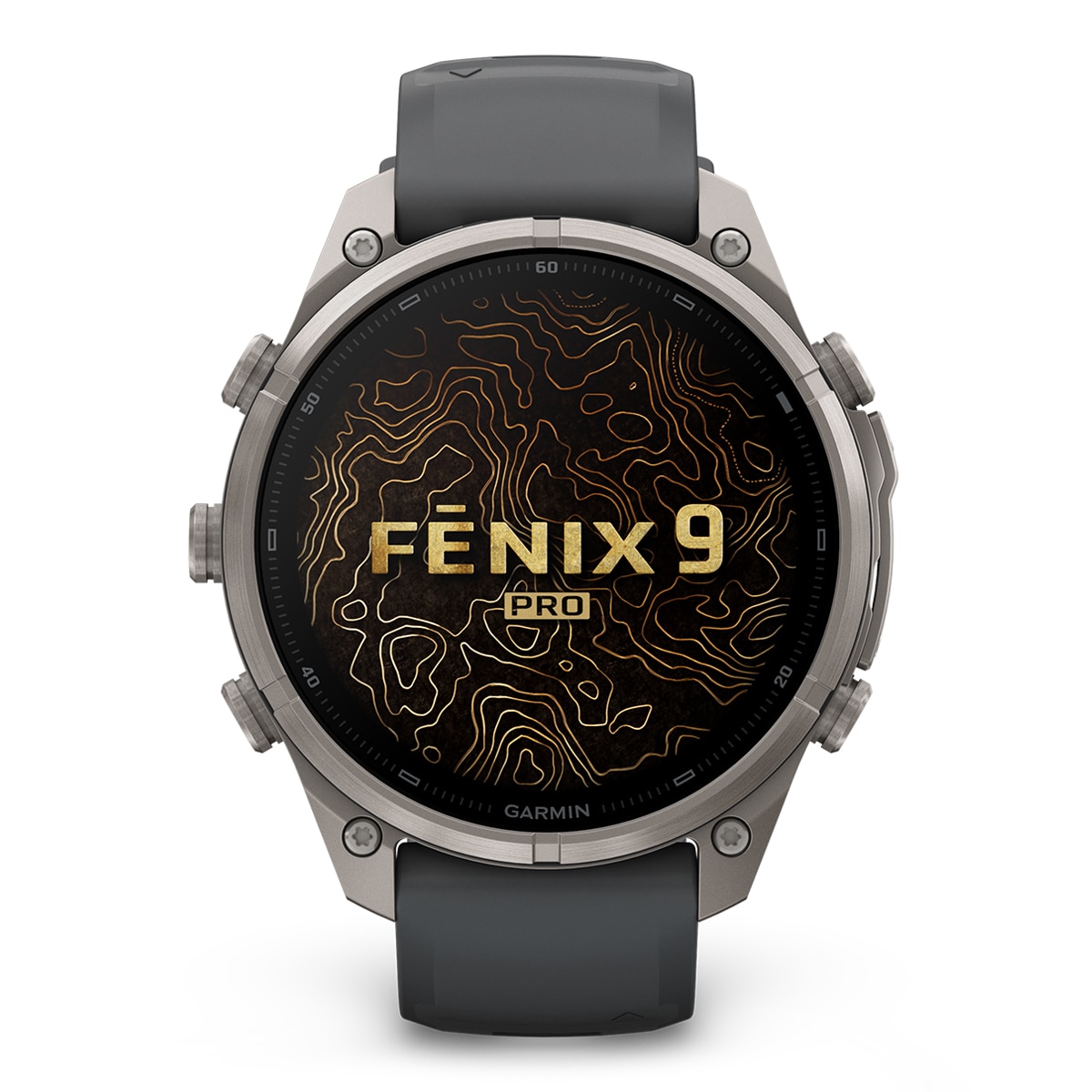 Garmin - Garmin Fénix 9 Pro 47mm Titanio, correa Gris, Smartwatch.
