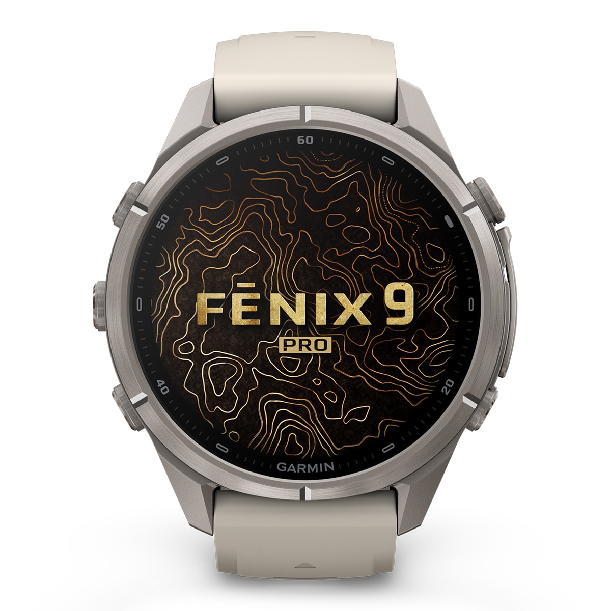 Garmin - Garmin Fénix 9 Pro 43mm Titanio, correa Blanca, Smartwatch.