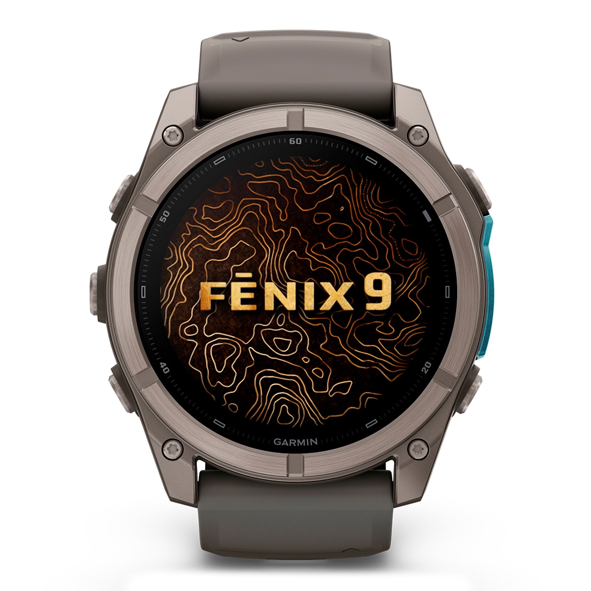 Garmin - Garmin Fénix 9 51mm Titanio, correa Gris, Smartwatch.