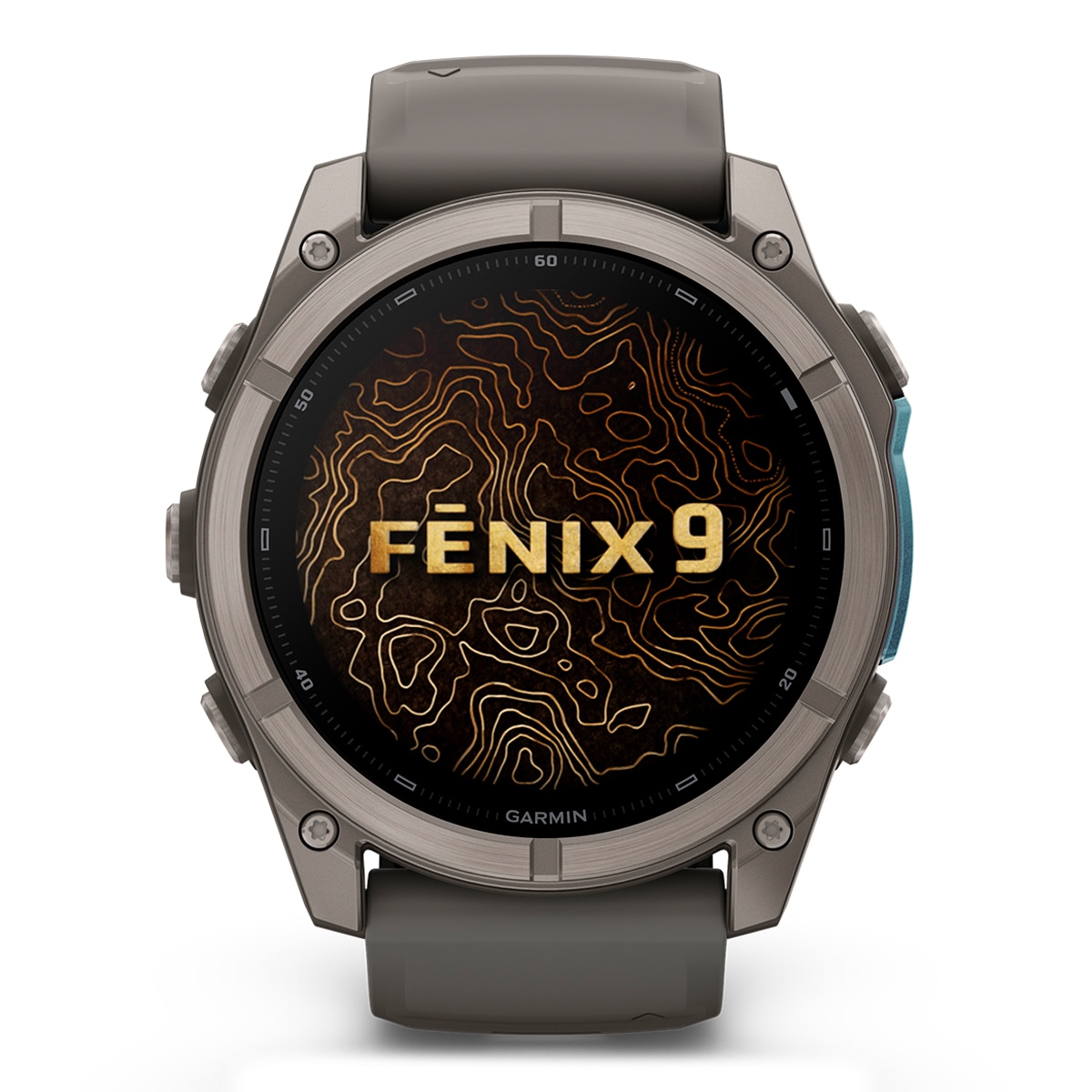 Garmin - Garmin Fénix 9 47mm Titanio, correa Gris, Smartwatch.