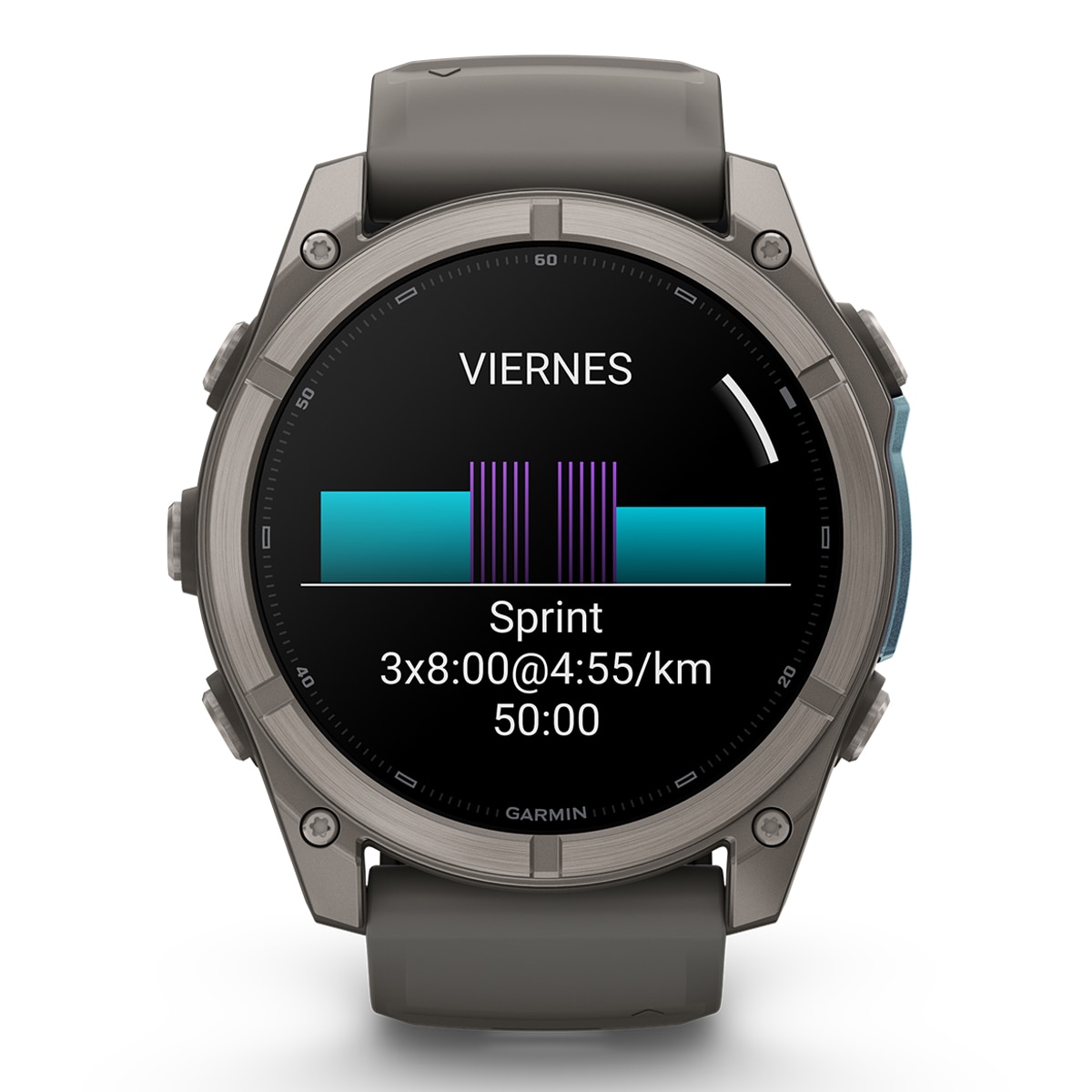 Garmin Fénix 9 47mm Titanio, correa Gris, Smartwatch - Gris Gris-2