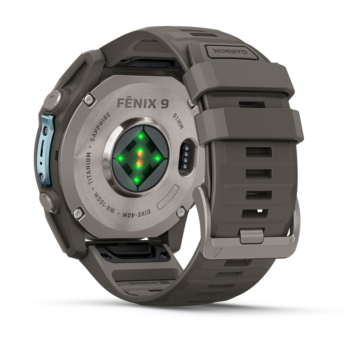 Garmin Fénix 9 47mm Titanio, correa Gris, Smartwatch - Gris Gris-7