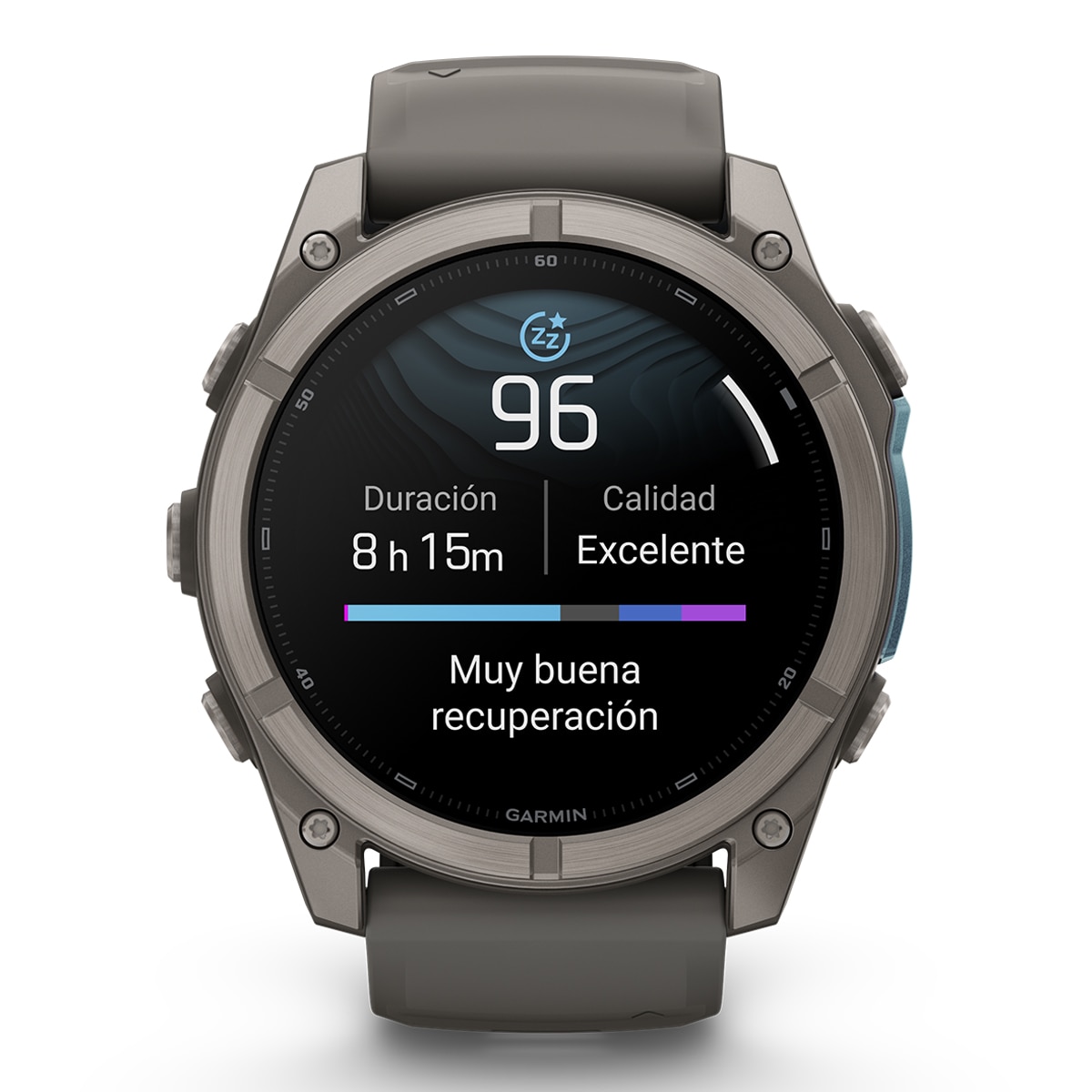 Garmin Fénix 9 43mm Titanio, correa Gris, Smartwatch - Gris Gris-5