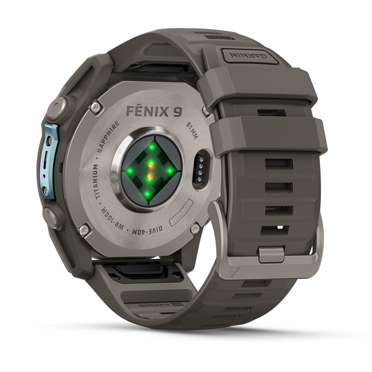 Garmin Fénix 9 43mm Titanio, correa Gris, Smartwatch - Gris Gris-7