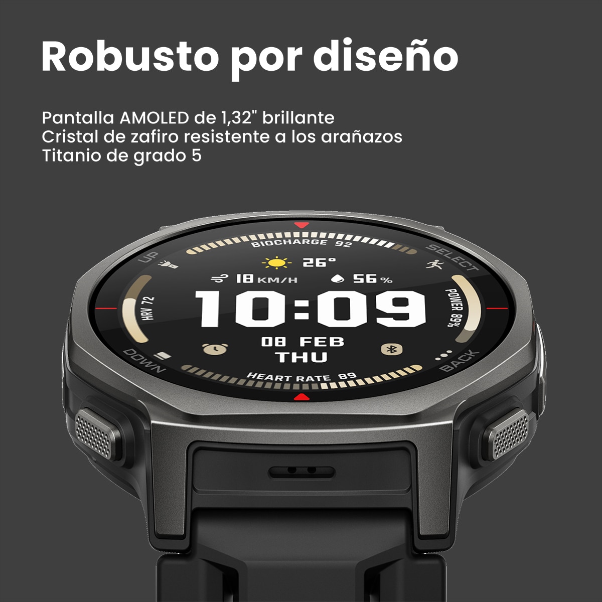 Imagen 4 de Amazfit T-Rex 3 Pro 44 mm Smartwatch - Negro Negro
