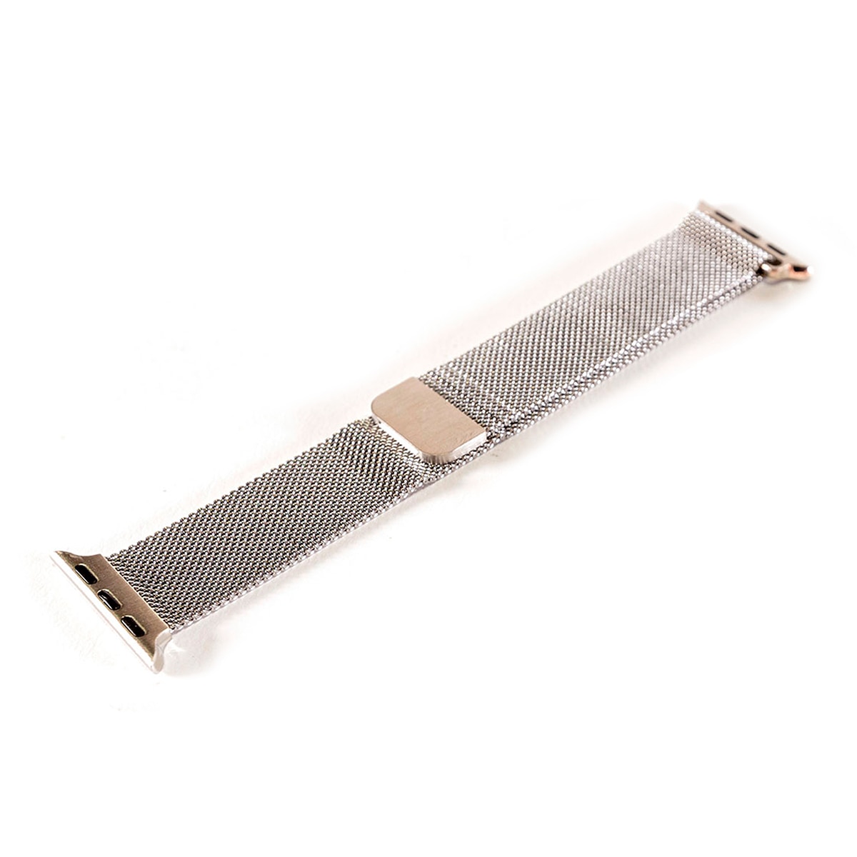 Correa Milanesa Friendly License compatible Apple Watch 42/44/45 mm Plata Plata-2